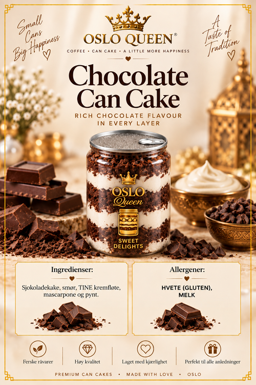 Oslo Queen Chocolate can cake